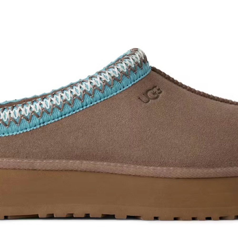 UGG Women's Tan and Blue Mules